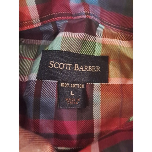 Scott Barber L Long Sleeve Button Down Shirts 2 In Lot - Picture 4 of 6